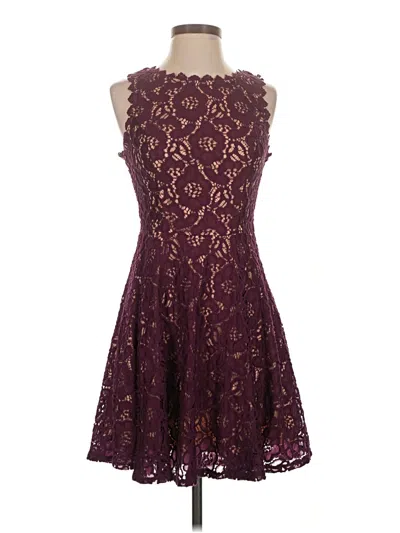 Pre-owned City Studio Cocktail Dress In Burgundy