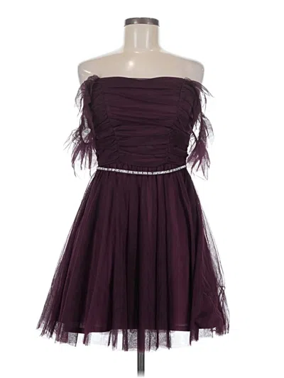 Pre-owned City Studio Cocktail Dress In Burgundy