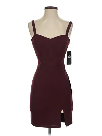 Pre-owned City Studio Cocktail Dress In Burgundy