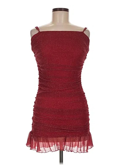 Pre-owned City Studio Cocktail Dress In Burgundy