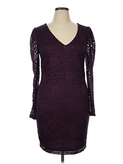Pre-owned City Studio Cocktail Dress In Burgundy