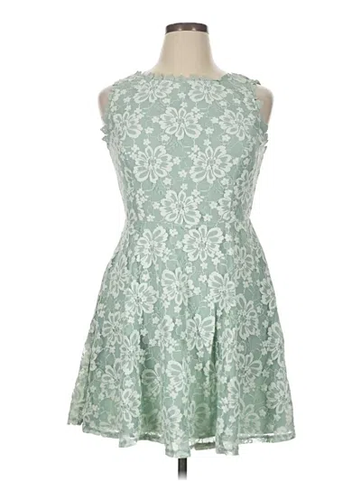 Pre-owned City Studio Cocktail Dress In Green