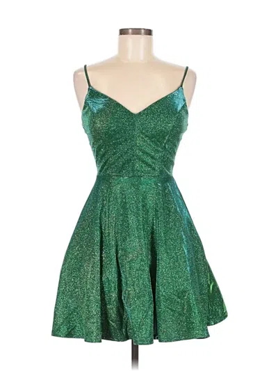 Pre-owned City Studio Cocktail Dress In Green