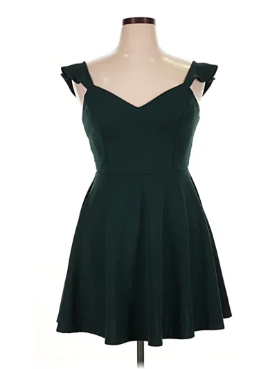 Pre-owned City Studio Cocktail Dress In Green