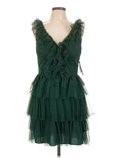 Pre-owned City Studio Cocktail Dress In Green