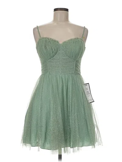 Pre-owned City Studio Cocktail Dress In Green