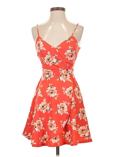 City Studio Cocktail Dress In Orange