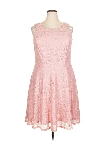Pre-owned City Studio Cocktail Dress In Pink