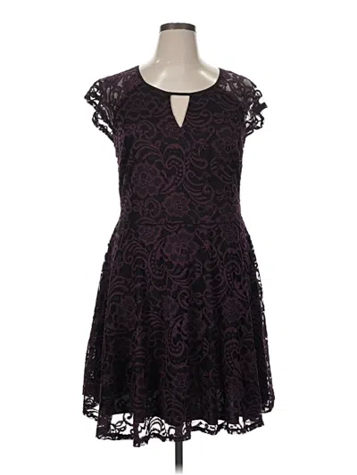 Pre-owned City Studio Cocktail Dress In Purple