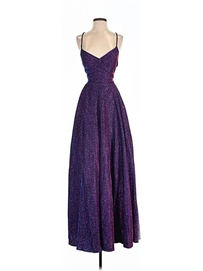 Pre-owned City Studio Cocktail Dress In Purple