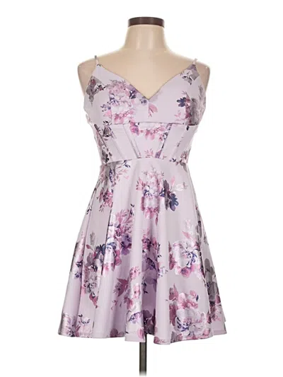City Studio Cocktail Dress In Purple