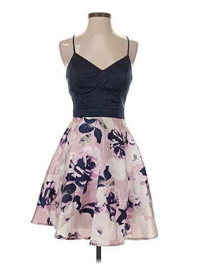 Pre-owned City Studio Cocktail Dress In Purple