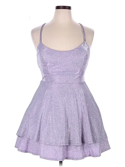 City Studio Cocktail Dress In Purple