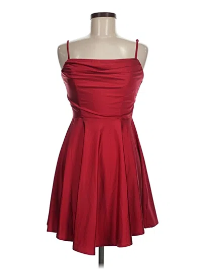 Pre-owned City Studio Cocktail Dress In Red