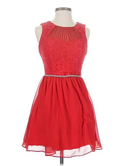 Pre-owned City Studio Cocktail Dress In Red