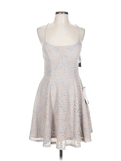 City Studio Cocktail Dress In Silver