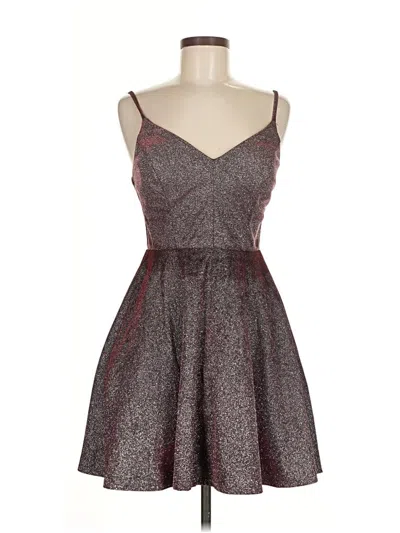 Pre-owned City Studio Cocktail Dress In Silver