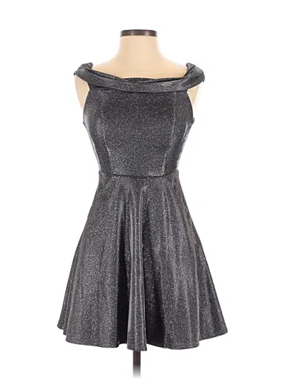 Pre-owned City Studio Cocktail Dress In Silver