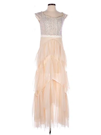 Pre-owned City Studio Cocktail Dress In Tan