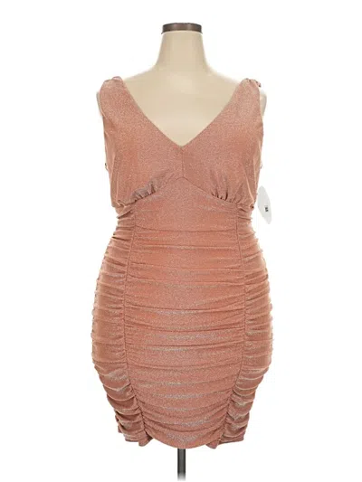Pre-owned City Studio Cocktail Dress In Tan