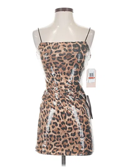 City Studio Cocktail Dress In Tan
