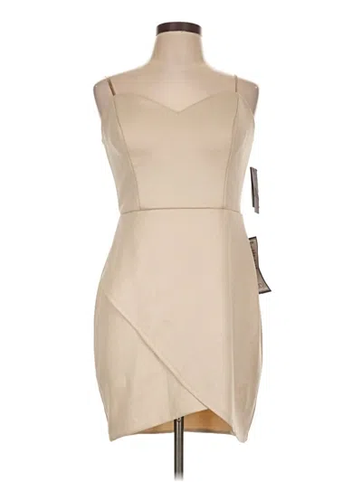 City Studio Cocktail Dress In Tan