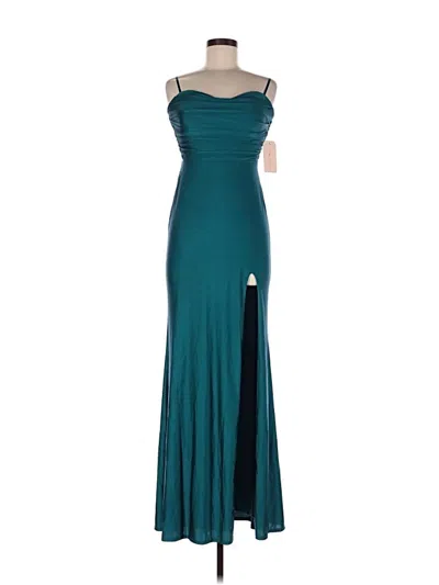 Pre-owned City Studio Cocktail Dress In Teal
