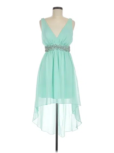 Pre-owned City Studio Cocktail Dress In Teal