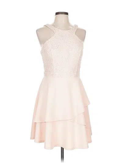 Pre-owned City Studio Cocktail Dress In White