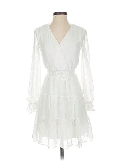 Pre-owned City Studio Cocktail Dress In White