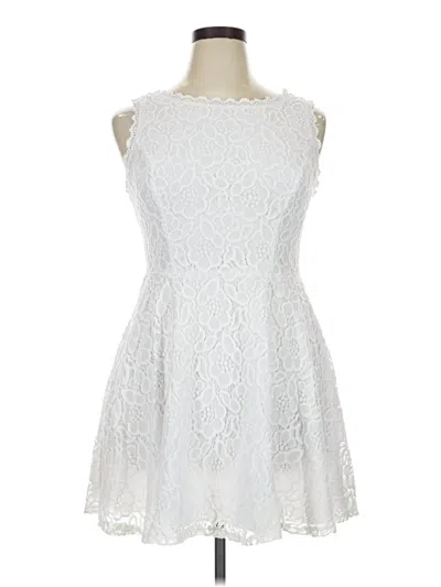 Pre-owned City Studio Cocktail Dress In White