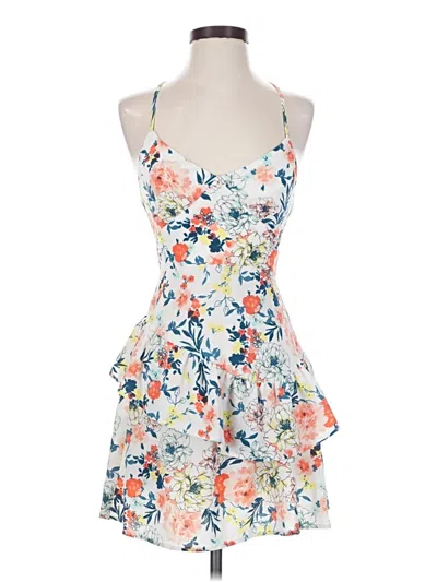 Pre-owned City Studio Cocktail Dress In White