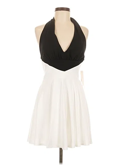 Pre-owned City Studio Cocktail Dress In White