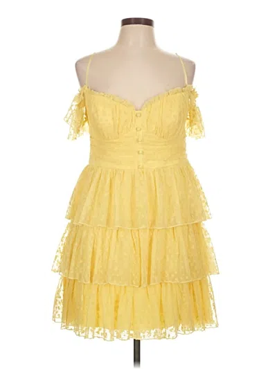 Pre-owned City Studio Cocktail Dress In Yellow