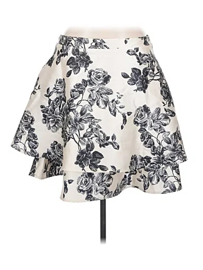 Pre-owned City Studio Formal Skirt In Ivory