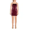 City Studio Juniors Womens Sequined Polyester Bodycon Dress In Red