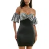 City Studio Juniors Womens Sequined Polyester Mini Dress In Multi