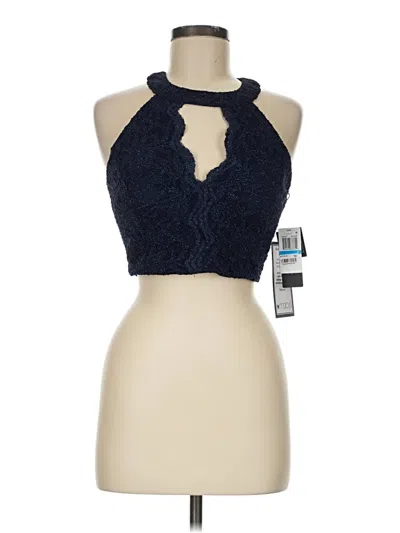 City Studio Sleeveless Blouse In Blue