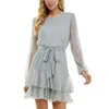 City Studio Womens Mini Metallic Fit & Flare Dress In Silver