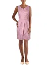 City Studio Womens Striped Mini Sheath Dress In Multi