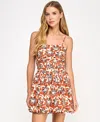 City Studios Juniors' Bow-back Bubble-hem Dress