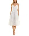 CITY STUDIOS JUNIORS' EYELET BACK-TIE MIDI DRESS