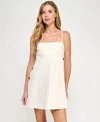 City Studios Juniors' Side-button Empire-waist Dress