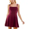 City Studios Juniors Womens Embellished Mini Fit & Flare Dress In Multi