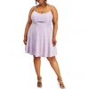 City Studios Plus Womens Cutout Short Fit & Flare Dress In Multi