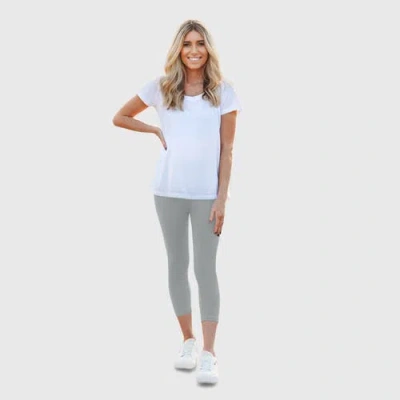 City Threads 100% Cotton Comfortable Everyday Wear Capri Leggings In Blue