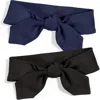 City Threads Kids'  100% Cotton Knotted Headband 2-pack In Black