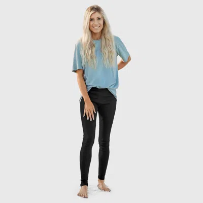 City Threads 100% Soft Cotton Petite Leggings In Black