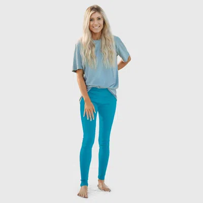 City Threads 100% Soft Cotton Petite Leggings In Blue