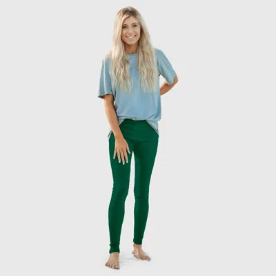 City Threads 100% Soft Cotton Petite Leggings In Green